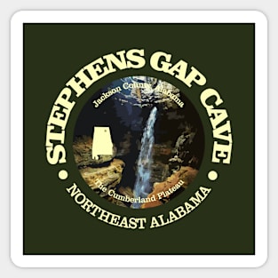 Stephens Gap Cave (rd) Sticker